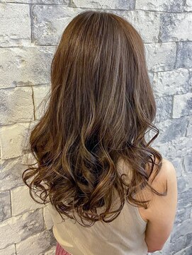 オースト ヘアー ステラ 新宿店(Aust hair Stella) エアタッチハイライト×ラテグレージュ　yamashita