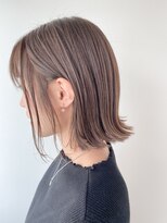 ネイヴィル オモテサンドウ(navile omotesando) *ブリーチなしミルクティー×きりっぱなしボブ*