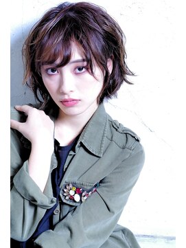 クシュ 所沢東口店(kusyu...) 前下がりショート×ビターショコラ×所沢