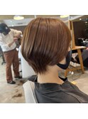 20代30代40代前下がりストレート大人ボブリップライン