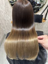 ヒアー 神戸三宮元町(here)&nbsp;髪質改善/艶ボルドー/ベビーバング/プレミアムカラー