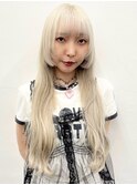 黒髪小顔クラゲヘアーオリーブグレーココアベージュブロンド