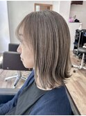 白髪ぼかしハイライト×グレージュカラー