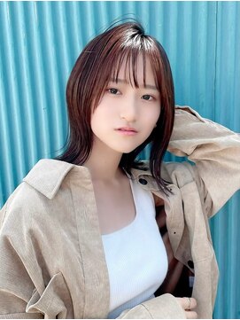 ニスル センター南店(NISURU） 似合わせカット/大人ガーリー/ダークアッシュ/着物/センター南