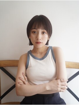 ガーランド (Garland) 切りっぱなしボブ/顔周りレイヤー/シースルー/原宿神宮前