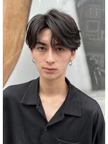 イヴォークトーキョーオーサカ(EVOKE TOKYO osaka)&nbsp;マッシュウルフ ニュアンスパーマ コンマバング