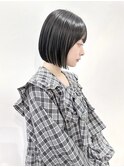NAKAMURA #140 ボブ/切りっぱなしボブ/ミニボブ/グレーアッシュ