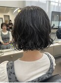 【中目黒】オリーブグレージュボブパーマ！秋冬カラー/ウェーブ