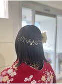 短くてもダウンスタイルでオシャレに卒業式