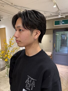 ローレンサカエ(LOREN) ベリーショート/ダークアッシュ/ニュアンスパーマ/韓国マッシュ