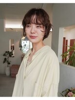 ウィット(wit)&nbsp;ショートボブ×パーマ×ブラウンベージュ