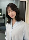 韓国ウェーブヘア前髪カットレイヤーカット髪質改善銀座