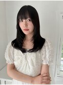 オリーブグレー/レイヤーカット/黒髪/マロンベージュ/北千住