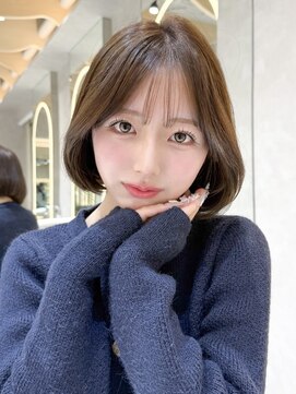 ロンドリメゾン 原宿(Lond re Maison.) オリーブグレー/ボブ/顔周り/小顔/レイヤー/髪質改善/縮毛矯正