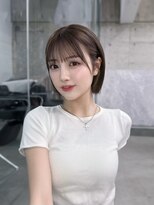 フィヴェント(Fivent)&nbsp;黒髪韓国小顔レイヤーイメチェン暗めオリーブグレークラゲヘアー