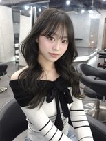 ラベル 渋谷(LAVEL)&nbsp;ワンホンレイヤー/オリーブカラー/小顔カット