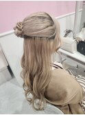 ハーフアップ♪