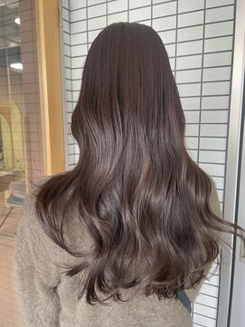 マルソー オリーブカラー×ロングスタイル