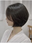 大分切りぱなし韓国レイヤーボブタイトメ軽めボブ外はねボブ