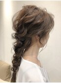 ふわふわ編みおろしアレンジ