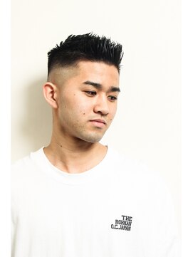 レンゲン(LENGEN) 束感刈り上げビジネス七三ツーブロックアップバング１４３