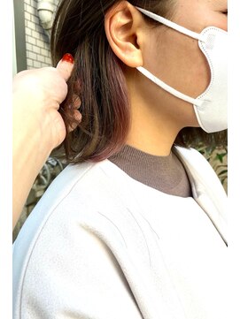 テトラ バイ ネオリーブ 横浜西口店(tetra by neolive) ペールピンクのイヤリングカラーでおしゃれに！！