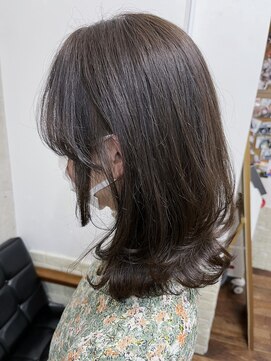 メルシー トータル ブランディング サロン(merci TOTAL BRANDING SALON) 大人くびれセミディ/オリーブグレージュ