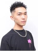 束感ショートマッシュパーマウルフ波巻きハイライト263