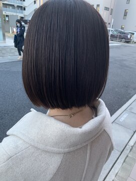 オーガニック アトリエ 大宮(organic+atelier) 20代30代40代前下がりストレート大人ボブリップライン