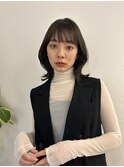 大人かわいいくびれボブフェイスレイヤー