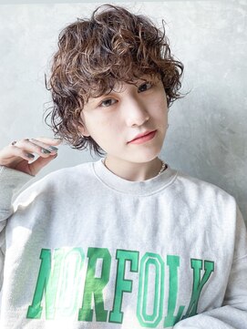 アイティー バイ アルバム 浦和店(IT by ALBUM) ラフパーマショート_マチルダボブピンクベージュ_39180