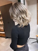 サニー 渋谷(SUNNY)&nbsp;バレイヤージュショコラアッシュハイライトグレージュカラー