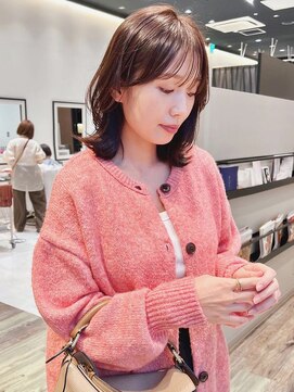 ケーツー あべのキューズモ－ル店(K-two) 顔周りカット*ナチュラルレイヤーカット*柔らかベージュカラー