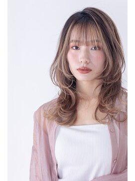 ブリング バイ スノードロップ 吉祥寺(BRING by Snowdrop) 黒髪/グレーベージュ/レイヤーロング/前髪パーマ/吉祥寺