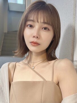 ミンクス渋谷スマートサロン(MINX shibuya smart salon) シアーカラー ショート 姫カット ダークアッシュ 魅力倍増カール