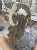 ハーフアップ