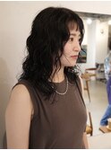【外人風パーマ/中里千尋】ミディアムパーマ/ウェーブパーマ