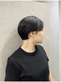 前髪短めハンサムショート