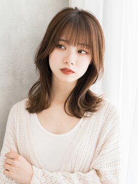 エレノア 川崎(Eleanor) ナチュラルベージュカラー×こなれミディ