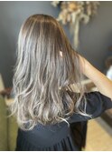 白髪ぼかしハイライト