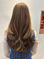 イーストハムアネーロ(EAST HAM anello) 「ビフォーアフターあり」ブラウンベージュ/レイヤーロング