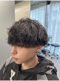 韓国風シャドウパーマ