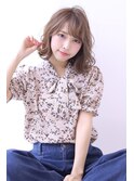ゆるカールミディアムコテ巻き風