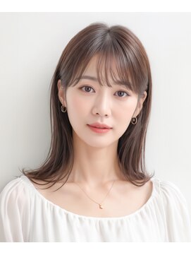 オリオリ ネイ(oli-oli ne'i) ナチュラルな外はねスタイル/ミルクティーベージュ/透明感カラー