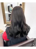 大人シック艶感美髪ショコラブラウン小顔似合わせカット韓国風