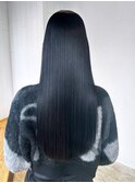 美髪おくれ毛韓国前髪カットヘアロング_ba550464