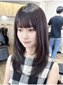 《Zina福岡天神》暗めカラーアッシュロング