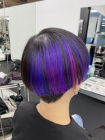 トニーアンドガイ 青山店(TONI & GUY)&nbsp;アッシュブラック×パープル×ブルー