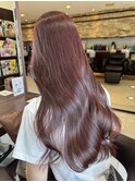 【ブリーチなしダブルカラー×ボルドーカラー】