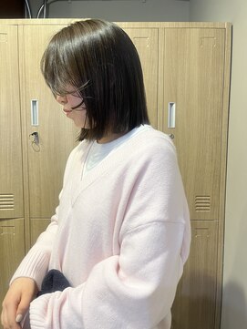 アイヘアー(Ay hair) パツっとボブ/オリーブカラー